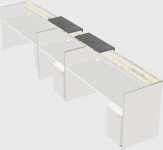 Long reception desk