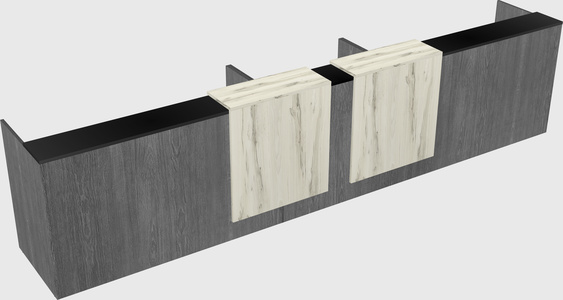 Long reception desk