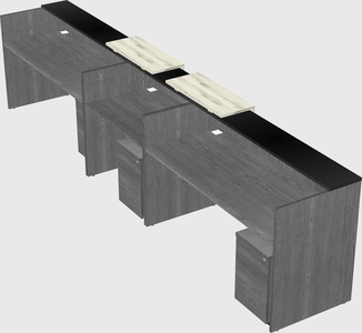 Long reception desk