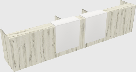 Long reception desk