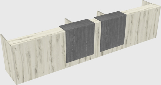 Long reception desk