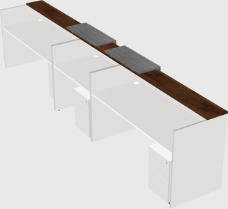 Long reception desk