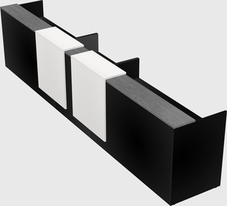 Long reception desk