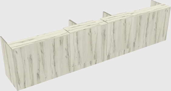 Long reception desk