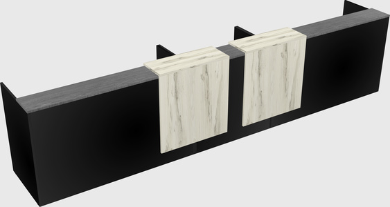 Long reception desk