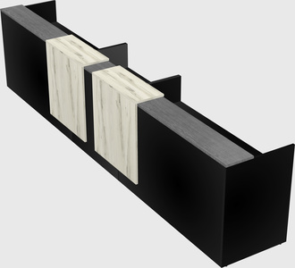 Long reception desk