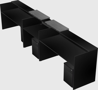 Long reception desk