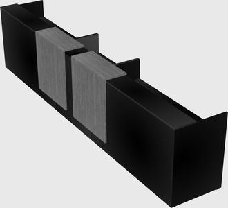 Long reception desk