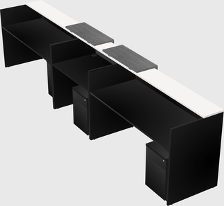 Long reception desk