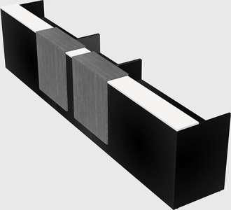 Long reception desk