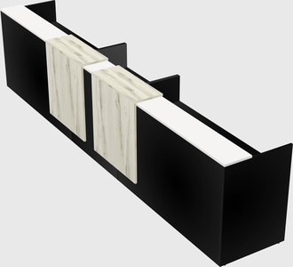 Long reception desk