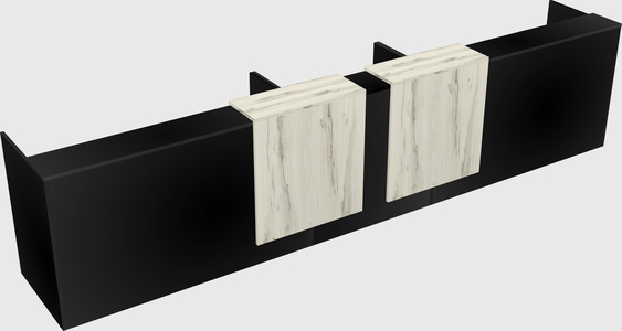 Long reception desk
