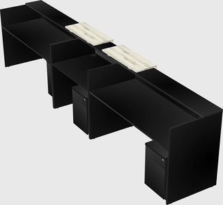 Long reception desk