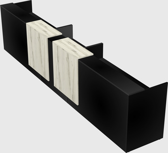 Long reception desk
