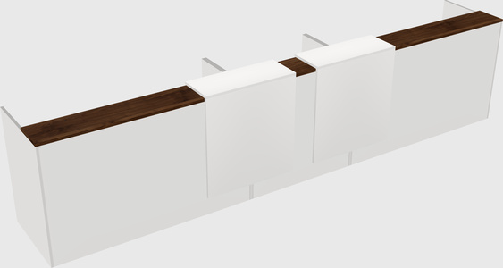 Long reception desk