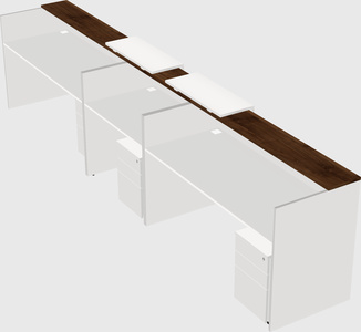 Long reception desk