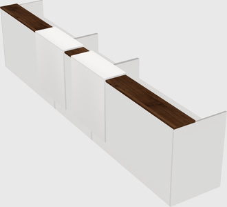Long reception desk