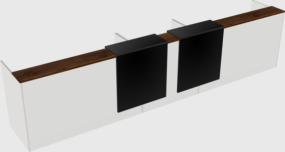 Long reception desk