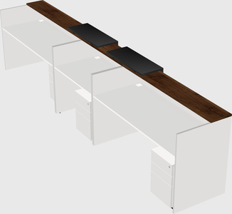 Long reception desk