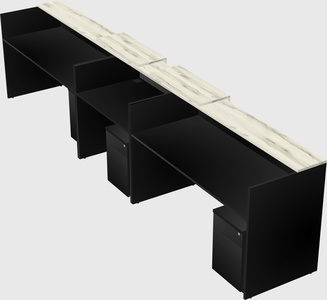 Long reception desk