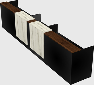 Long reception desk