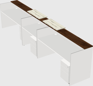 Long reception desk