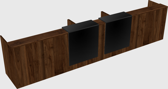 Long reception desk
