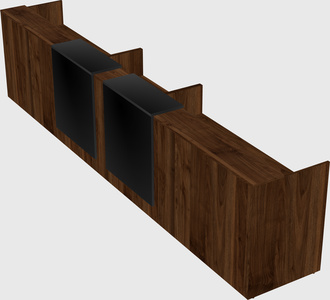 Long reception desk