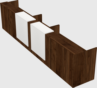 Long reception desk