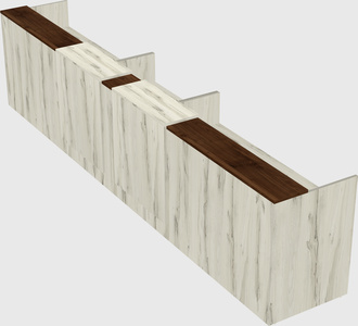Long reception desk