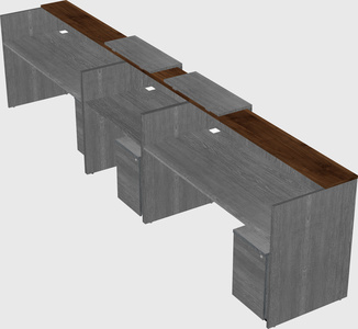 Long reception desk