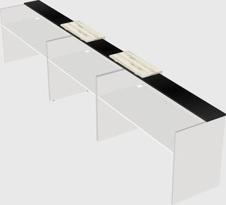 Long reception desk