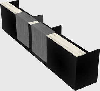 Long reception desk