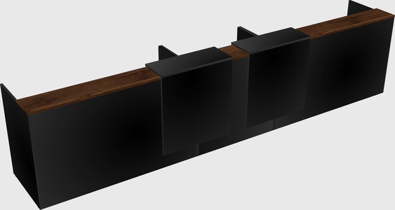 Long reception desk