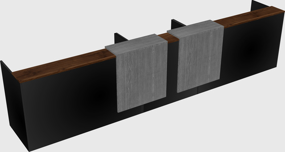 Long reception desk