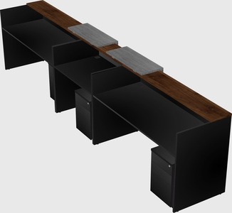 Long reception desk
