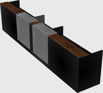 Long reception desk