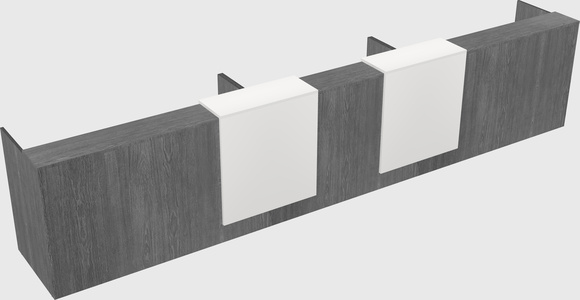 Long reception desk