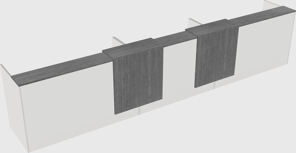 Long reception desk
