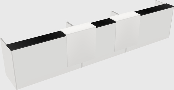 Long reception desk
