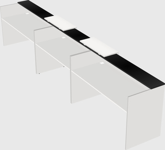 Long reception desk