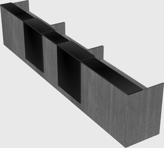 Long reception desk