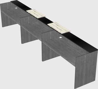 Long reception desk