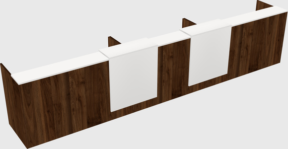 Long reception desk