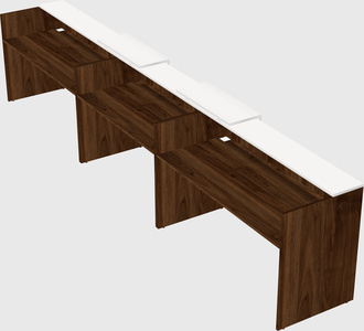 Long reception desk