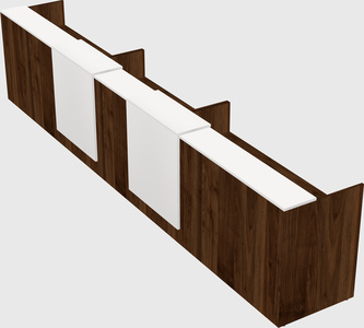 Long reception desk
