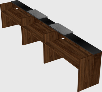 Long reception desk