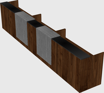 Long reception desk
