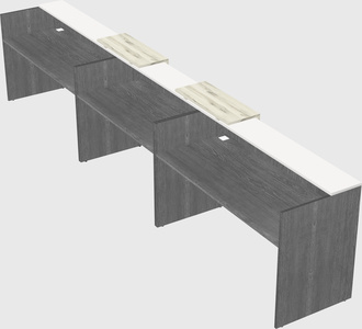 Long reception desk