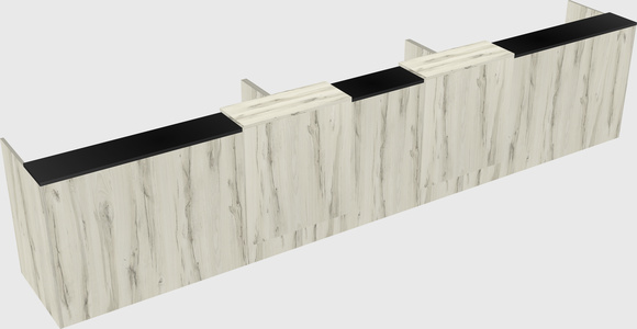 Long reception desk